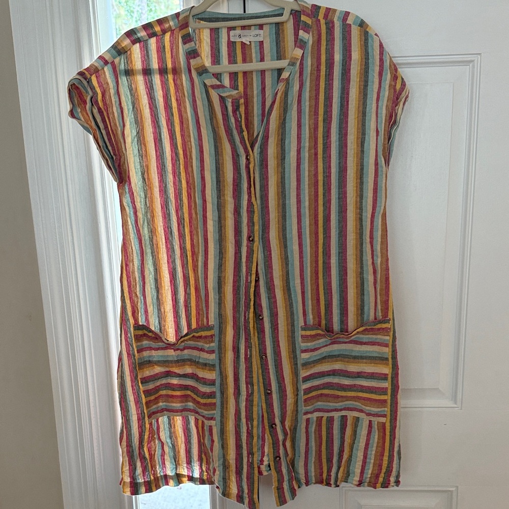Lou & Grey Multicolor Striped Dress